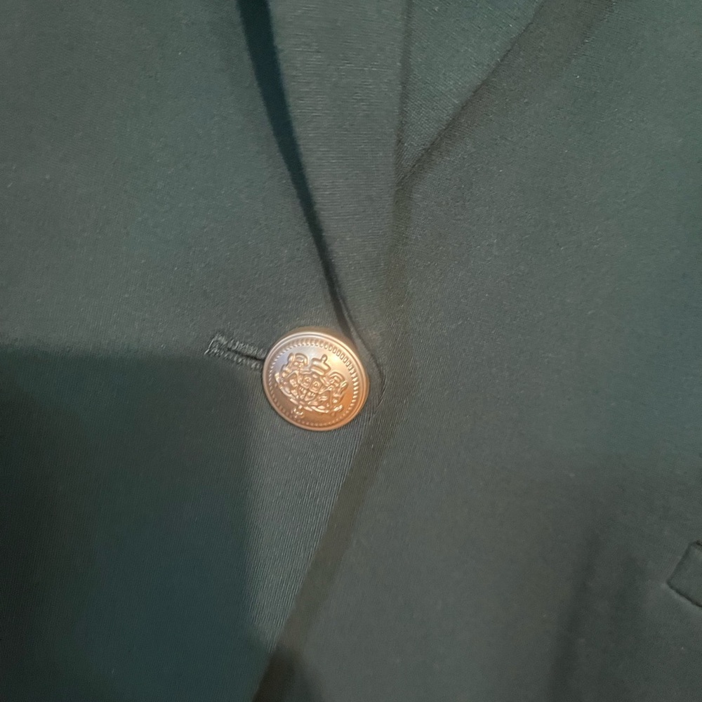 Tailored Susan Graver Ponte 350 Notch Collar  Green Blazer Office LP - Picture 5 of 9